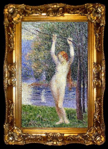 framed  Hippolyte Petitjean Nude Woman, ta009-2
